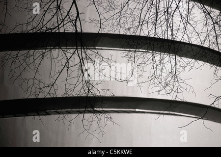 Guggenhiem in inverno, NYC Foto Stock