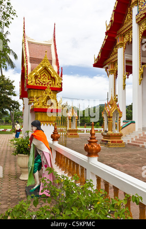 Dettaglio del Wat Chalong tempio in Phuket, Foto Stock