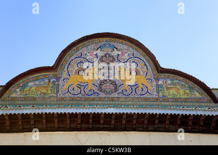 Naranjestan Palace e giardino (1879-1886), Shiraz, provincia far, Iran Foto Stock