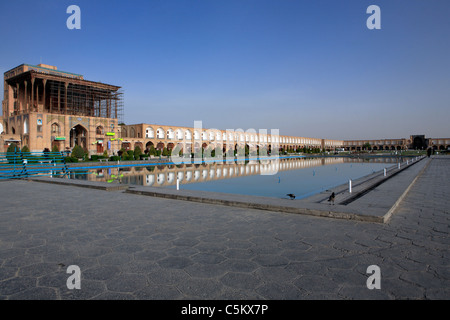 L Imam (Shah, Naghsh-e JAHAN Piazza), costruito sotto Shah Abbas I (1587-1629), di Isfahan, Iran Foto Stock