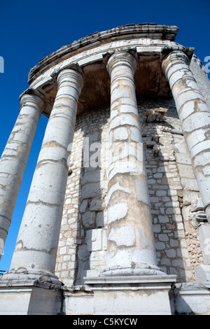 Monumento romano Trophee des Alpes, La Turbie, Provenza, Francia Foto Stock