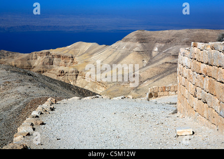 Fortezza di Erode il Grande (1 secolo AC), Machaerus, vicino a Madaba, Giordania Foto Stock