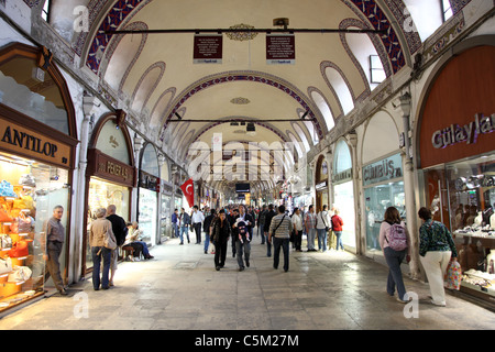 Il famoso Istanbul Grand Bazaar, la Turchia. Foto Stock