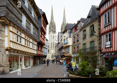 Quimper Brittany old town Foto Stock