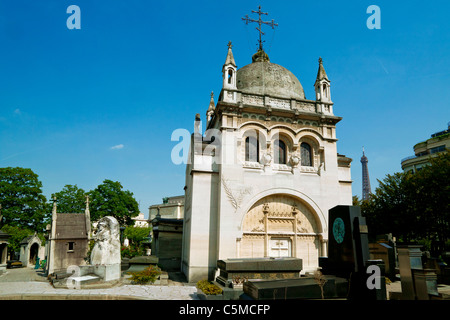 Il Cimitero di Passy, Parigi, Francia Foto Stock