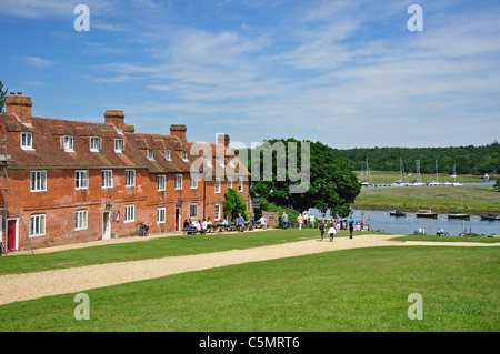 Georgiani terrazzati cottages, Buckler difficile, Hampshire, Inghilterra, Regno Unito Foto Stock