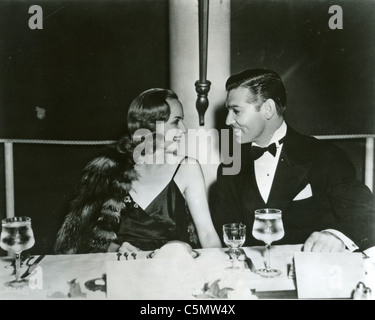 CLARK GABLE con la moglie Carole Lombard circa 1937 Foto Stock