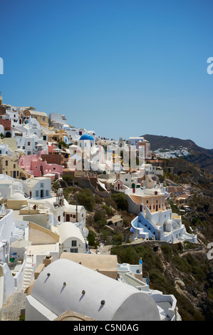 Villaggio di Oia Santorini Grecia Foto Stock