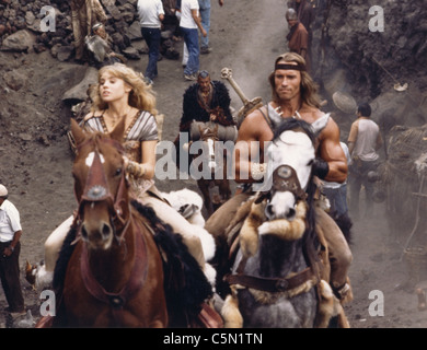 CONAN il barbaro 1982 film universale con Arnold Schwarzenegger Foto Stock