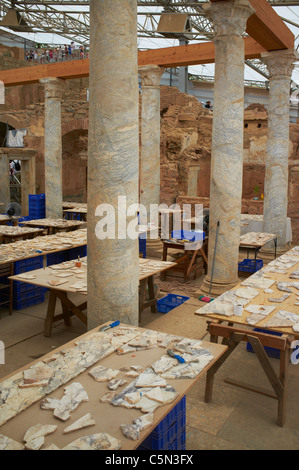 Case terrazza chiamato anche le case dei ricchi Efeso Turchia Foto Stock