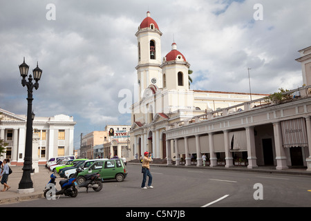 Cuba, Cienfuegos. Cattedrale de La Purisima Concepcion, 1833-69. Foto Stock