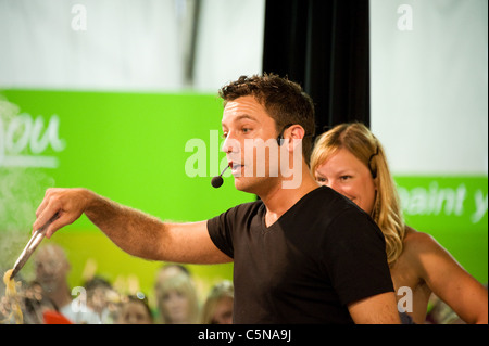 Gino D'Acampo, celebrity chef a evento pubblico Foto Stock