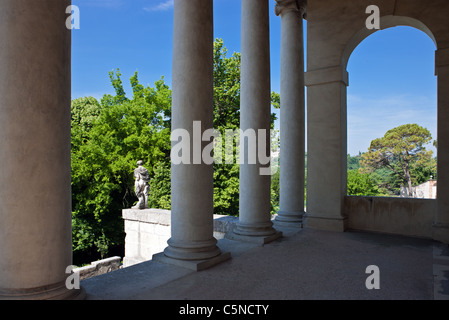 L'Italia,Veneto, Vicenza, l'atrio di Villa La Rotonda (Villa Capra Almerigo), l'architetto Andrea Palladio. Foto Stock