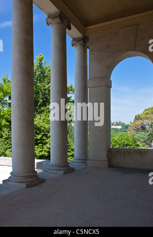 L'Italia,Veneto, Vicenza, l'atrio di Villa La Rotonda (Villa Capra Almerigo), l'architetto Andrea Palladio. Foto Stock