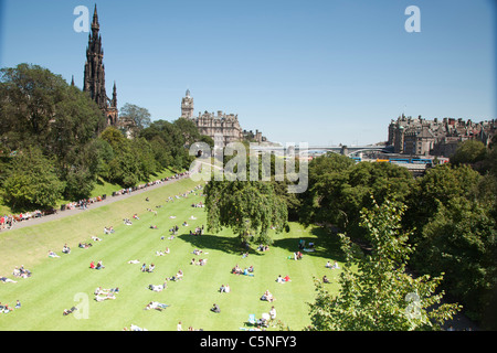 Princes Street Gardens Foto Stock