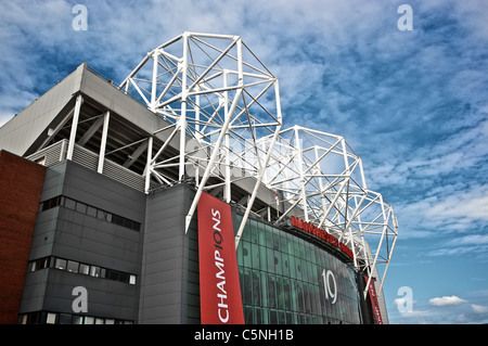 CHAMPIONS 19 volte, OLD TRAFFORD, CASA DEL MANCHESTER UNITED Foto Stock