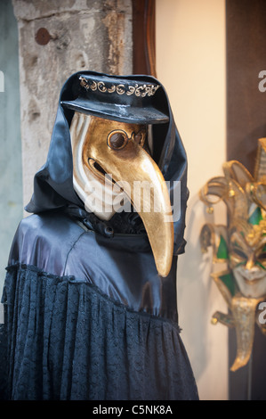 Becco medico maschera veneziana Foto Stock