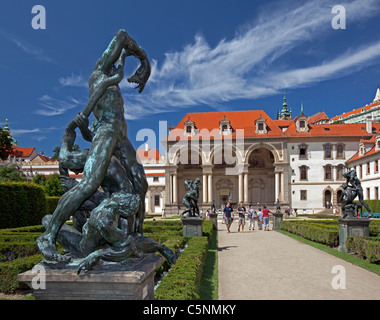 Praga - Wallenstein Garden e il palazzo, Lesser Town Foto Stock