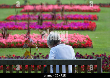 Giardini Imperiali, il lungomare, Cheltenham Spa, Gloucestershire, England, Regno Unito Foto Stock