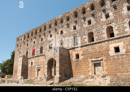 Aspendos importante città nello stato di Pamphilia controllo romano in 190 a.C. , Anatolia Turchia Imperatore romano Marcus Aurelius 161 - 80 d.C. Foto Stock