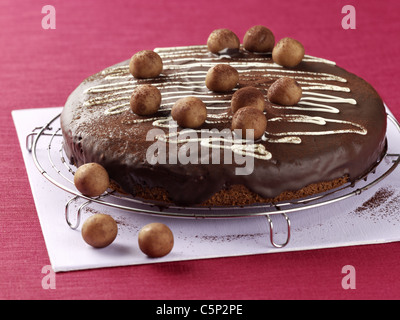 Patate torta di mandorle Foto Stock