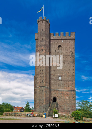 Kaernan, fortificazione di difesa, alta 35 metri, il segno distintivo della città della città di Helsingborg Svezia Europa Foto Stock