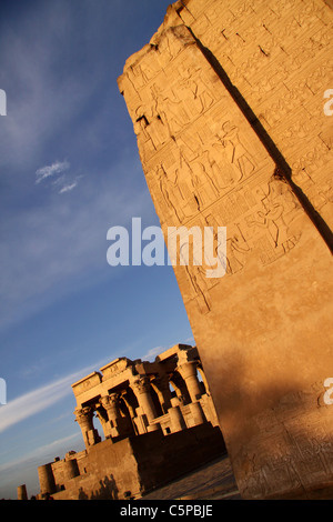 Kom Ombo tempio sud dell'Egitto Foto Stock