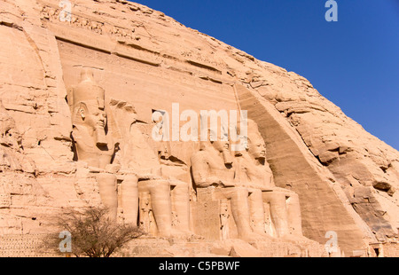 Ramses II tempio di Abu Simble Egitto Foto Stock