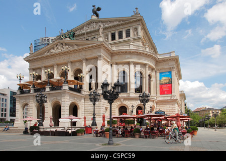 Vecchia Opera di Francoforte sul Meno, Germania; Alte Oper Frankfurt am Main Foto Stock