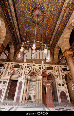 La moschea di Barqouq @vecchia area del Cairo Foto Stock