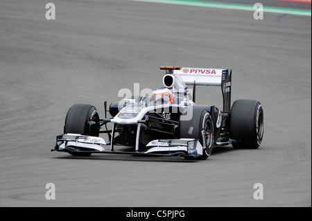 Rubens Barrichello (BRA), Williams durante il tedesco di Formula One Grand Prix al Nuerburgring Foto Stock