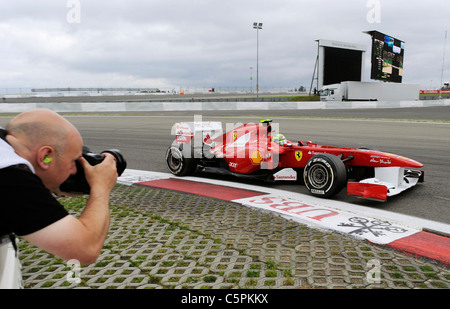 Felipe Massa (BRA), Ferrari durante il tedesco di Formula One Grand Prix al Nuerburgring Foto Stock
