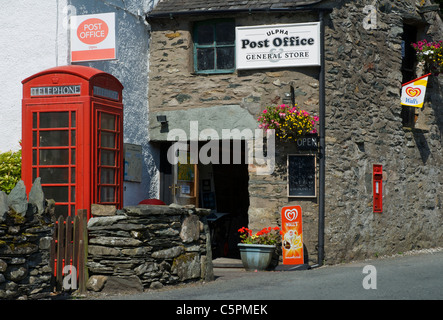 Negozio di paese e Post Office,, Ulpha Duddon Valley, Parco Nazionale del Distretto dei Laghi, Cumbria, England Regno Unito Foto Stock
