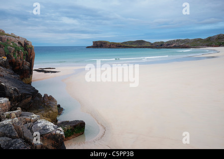 Oldshoremore beach, Sutherland, Highland, Scotland, Regno Unito Foto Stock