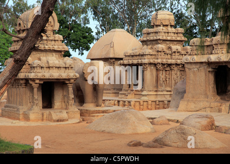 Mahabalipuram, Tamil Nadu, India Foto Stock