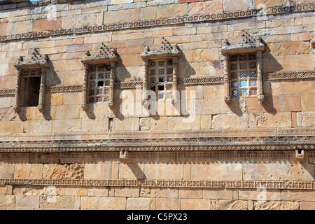 Moschea (XV-XVI secolo), il sito Patrimonio Mondiale dell'UNESCO, Champaner, India Foto Stock