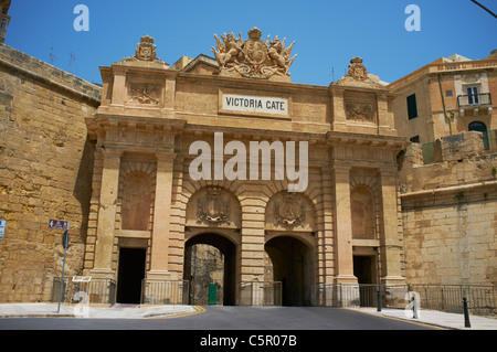 Victoria Gate La Valletta Malta Foto Stock