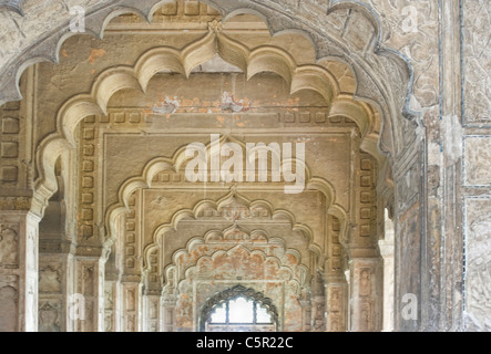 Archi dei womans quarti nella Red Fort India Foto Stock