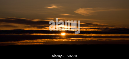 Tramonto in Islanda Foto Stock