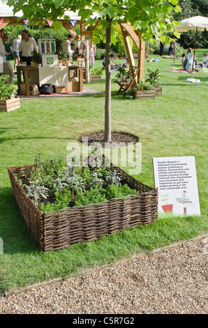 Lancaster House Garden display organico Foto Stock