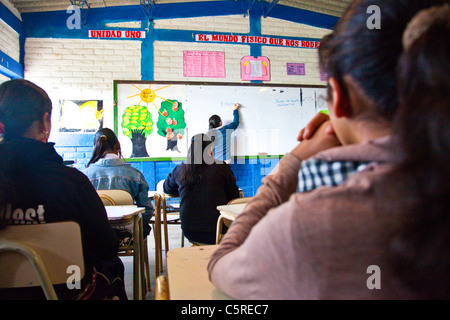 La Scuola media nel Canton Las Pilas, San Ignacio, Chaltenango Reparto, El Salvador Foto Stock