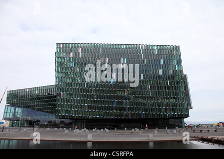 La Harpa Concert Hall e il Centro Congressi di Reykjavik Islanda Foto Stock