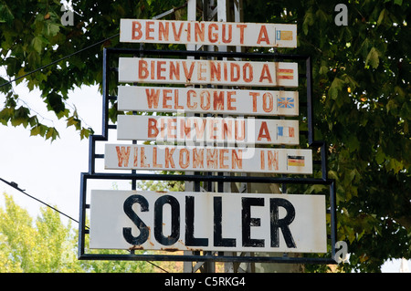 Quella che apparentemente è la più antica stazione ferroviaria nel mondo, Soller, Maiorca, Spagna, Europa Foto Stock