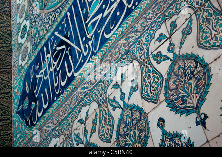 Islamic tiles, Harem, Il Palazzo di Topkapi, Istanbul, Turchia Foto Stock
