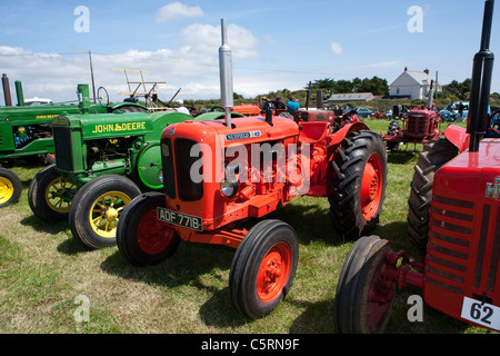 Il Nuffield 342 presso il St Buryan vintage rally del trattore Foto Stock