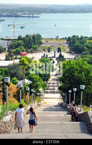 Grande Scala Mitridat, Kerch, Crimea, Ucraina Foto Stock