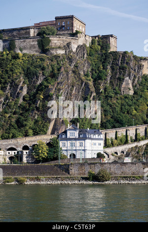 In Germania, in Renania Palatinato, Coblenza, fortezza Ehrenbreitstein Foto Stock