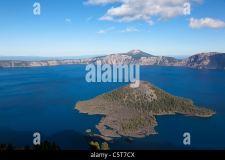 Il cratere del lago ed Wizard Island Oregon USA Foto Stock