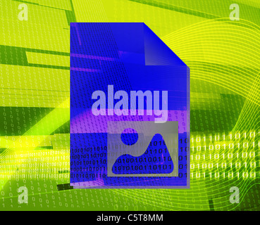 Il documento foto utente tipi di immagine concetto illustrazione dello sfondo Foto Stock