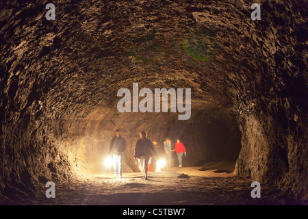 Il fiume di lava grotta tubo di lava OREGON USA Foto Stock